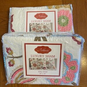 Ashbury Luxury King Sham Set of 2 - Multicolor